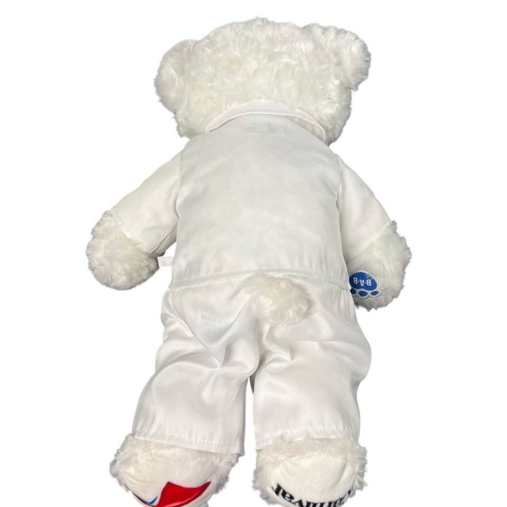 Build-A-Bear Exclusive Carnival Cruise Line White Bear Plush In Captains Uniform - Picture 5 of 6